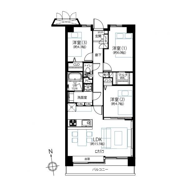 ツインシティ1番館エトランズ東砂