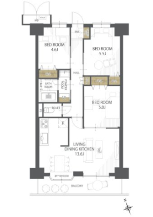 ダイアパレスシアース万代南棟 南棟
