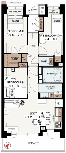 グローベル ザ・プレイス舎人親水公園