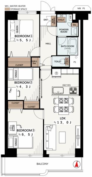 南篠崎スカイハイツB棟