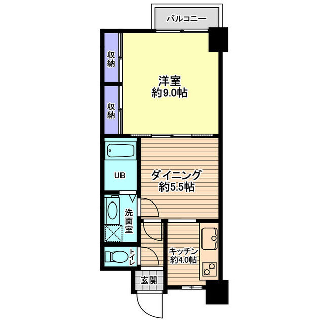 信開ウェラコート新神田 208号室 間取り