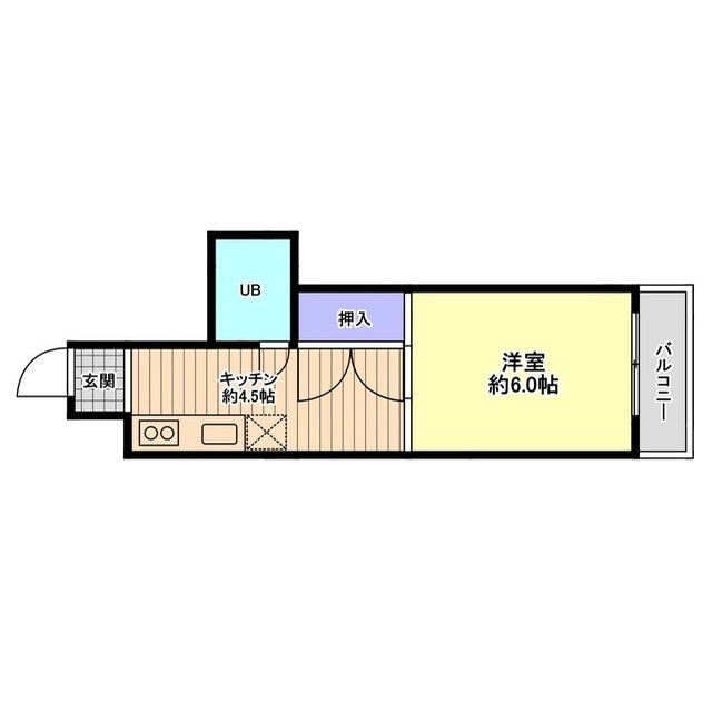 プラザ信開北安江 217号室 間取り
