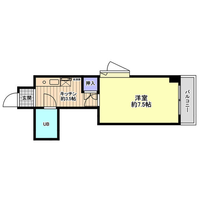 プラザ信開北安江 301号室 間取り