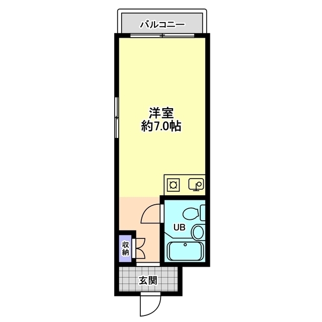 プラザ信開工大 217号室 間取り
