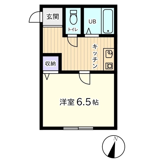信開セルーラ城北 C号室 間取り