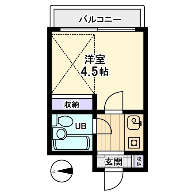 信開レジデンスイン泉が丘 403号室 間取り