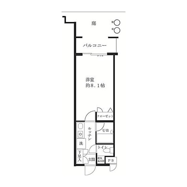 パサージュ法光寺 110号室 間取り