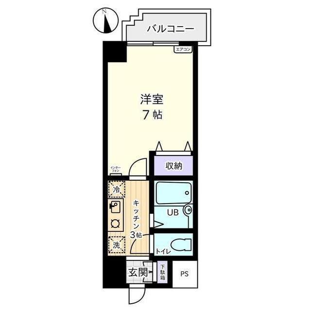 信開グラビス城川原 405号室 間取り