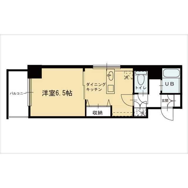 信開トピア足羽 501号室 間取り