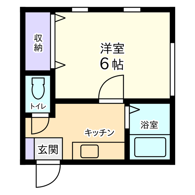 信開セルーラ南四ツ居 208号室 間取り