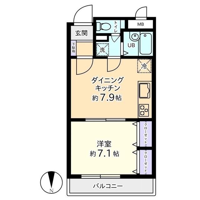 ダイアパレス城北 209号室 間取り